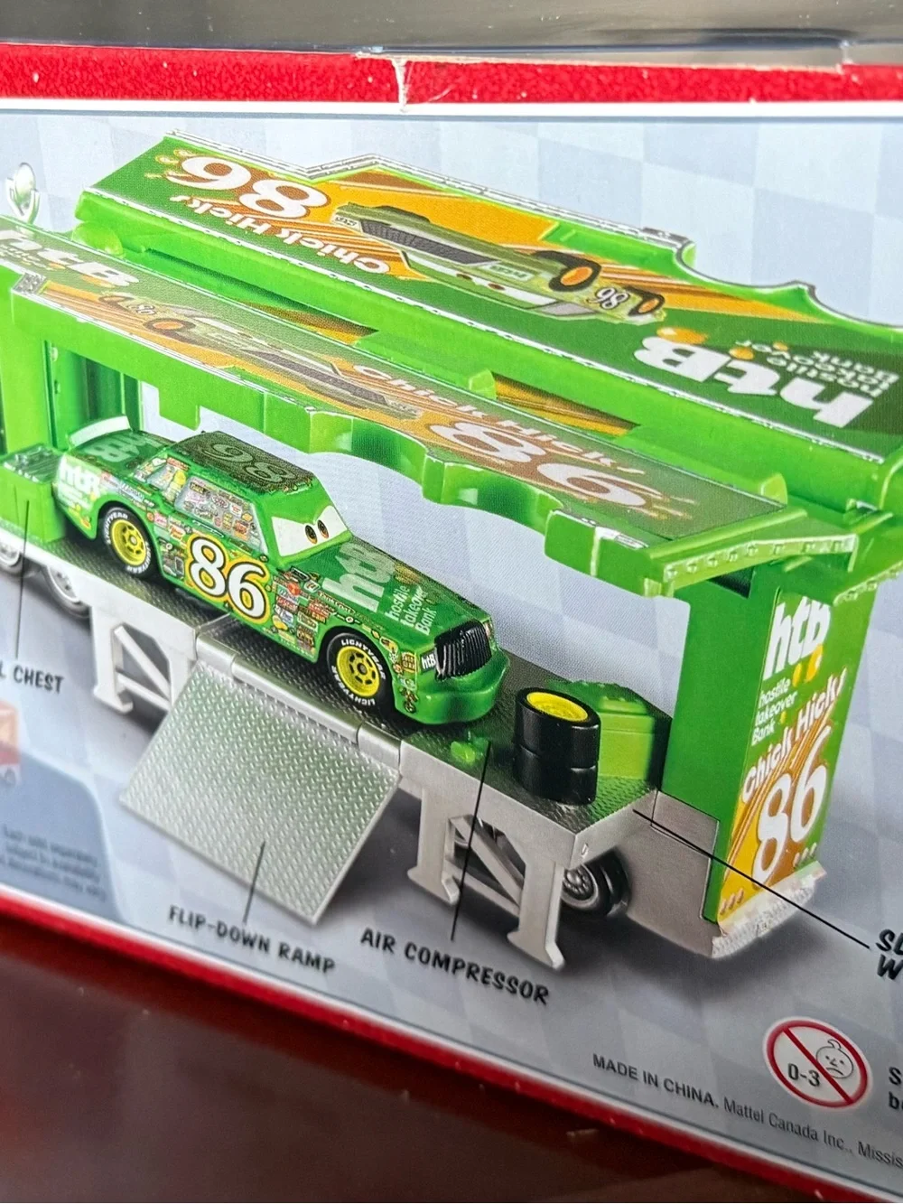 Disney Chick Hicks HTB Green Hauler Truck